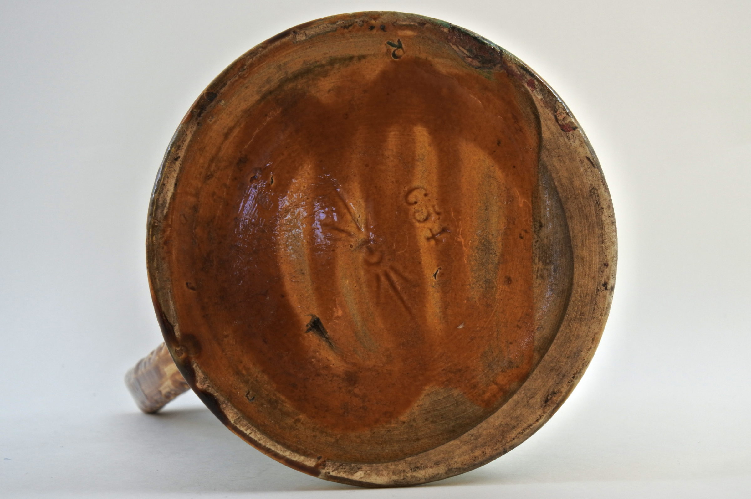Brocca in ceramica barbotine con cardi - Chardons - 5