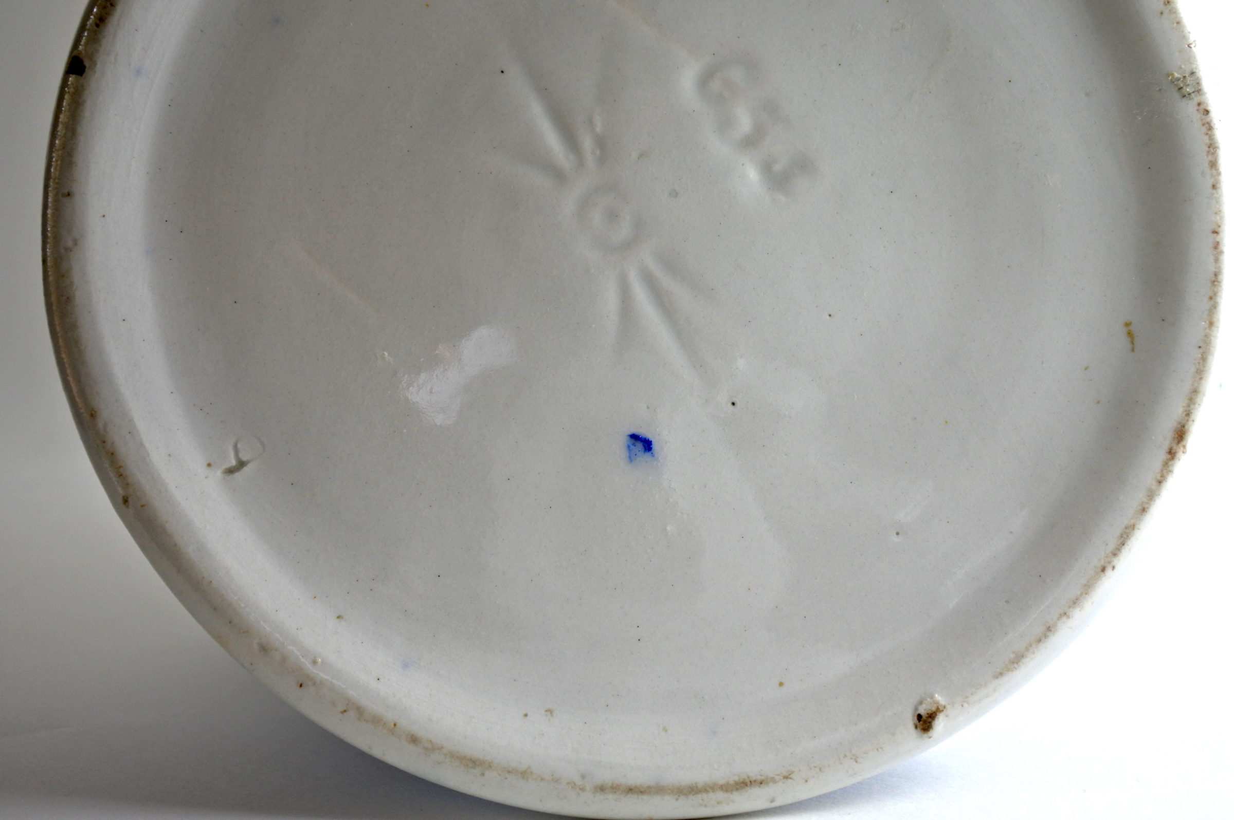 Brocca in ceramica barbotine con cardi monocromatici - Chardons - 5