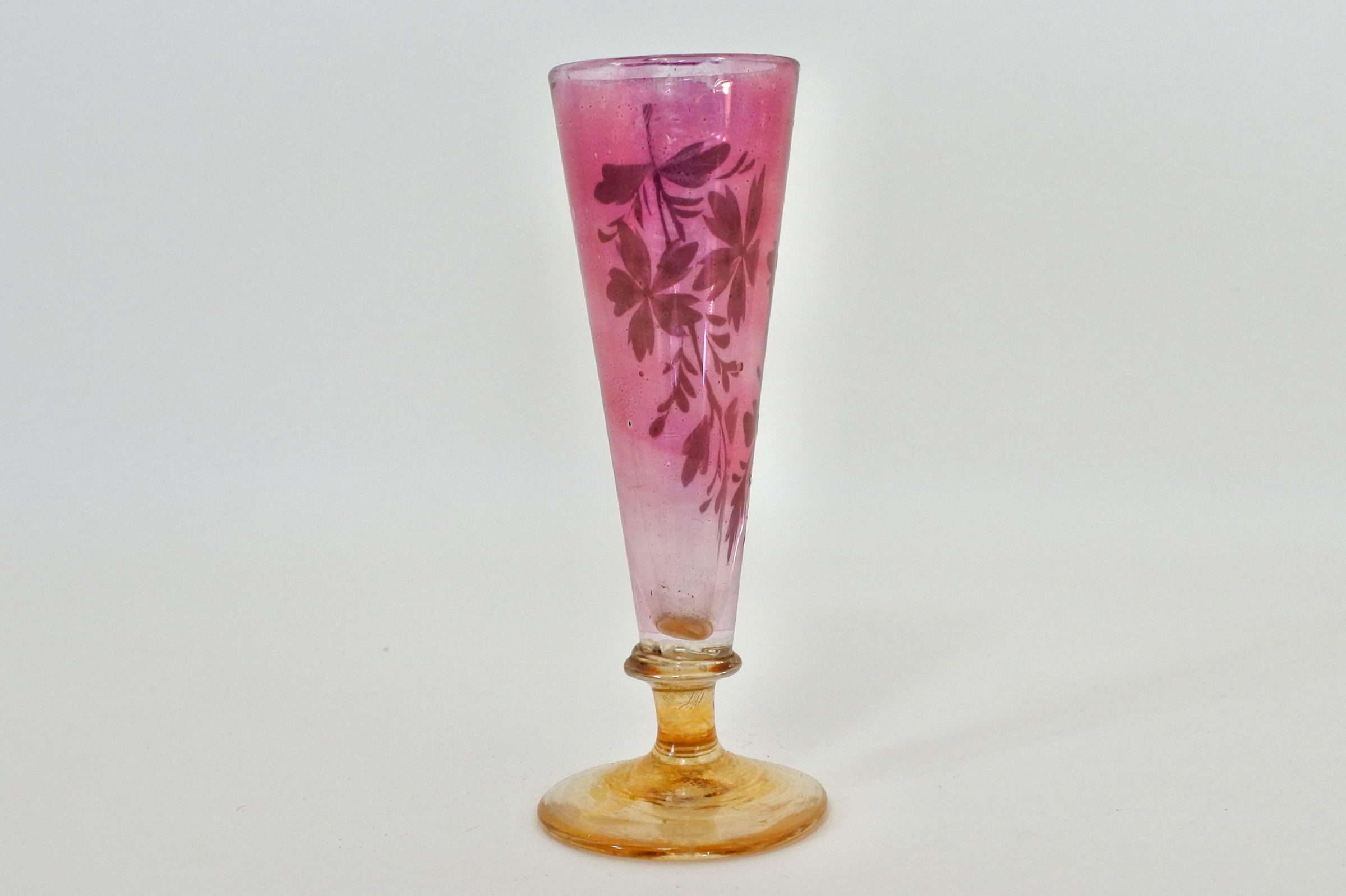Bicchierino in vetro soffiato e smalti – Altezza 10 cm - 2