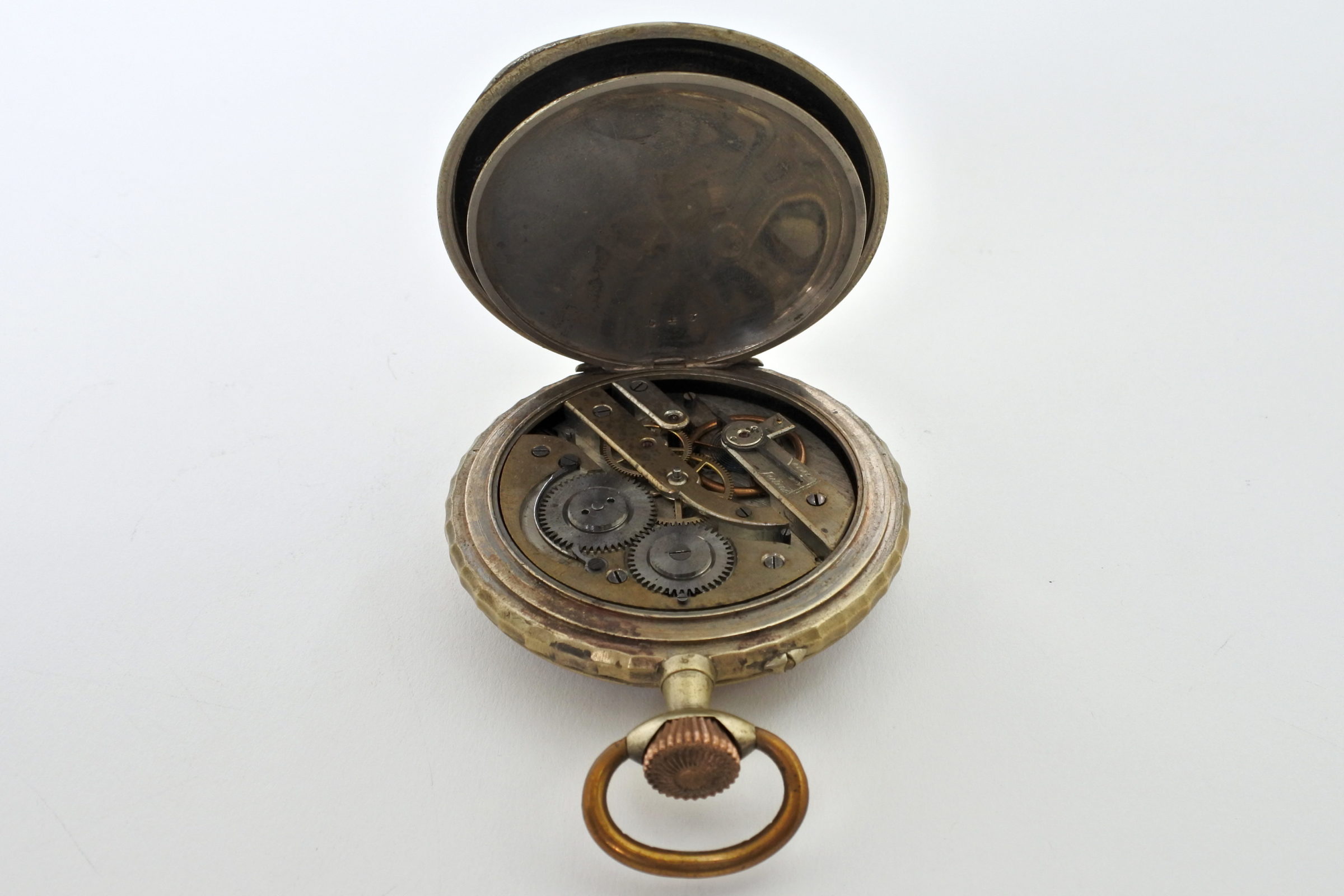 Bellissimo orologio da tasca in argento - 4