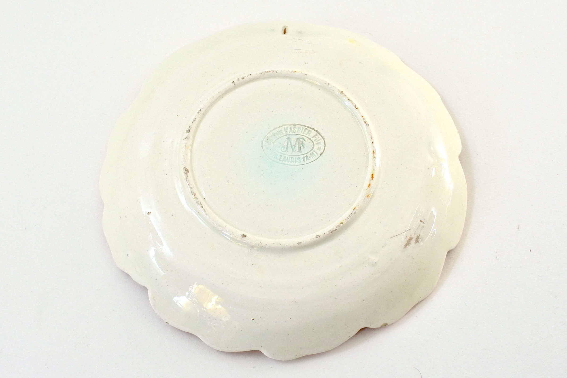 Piatto Jérôme Massier Fils in ceramica barbotine con anemone - 2