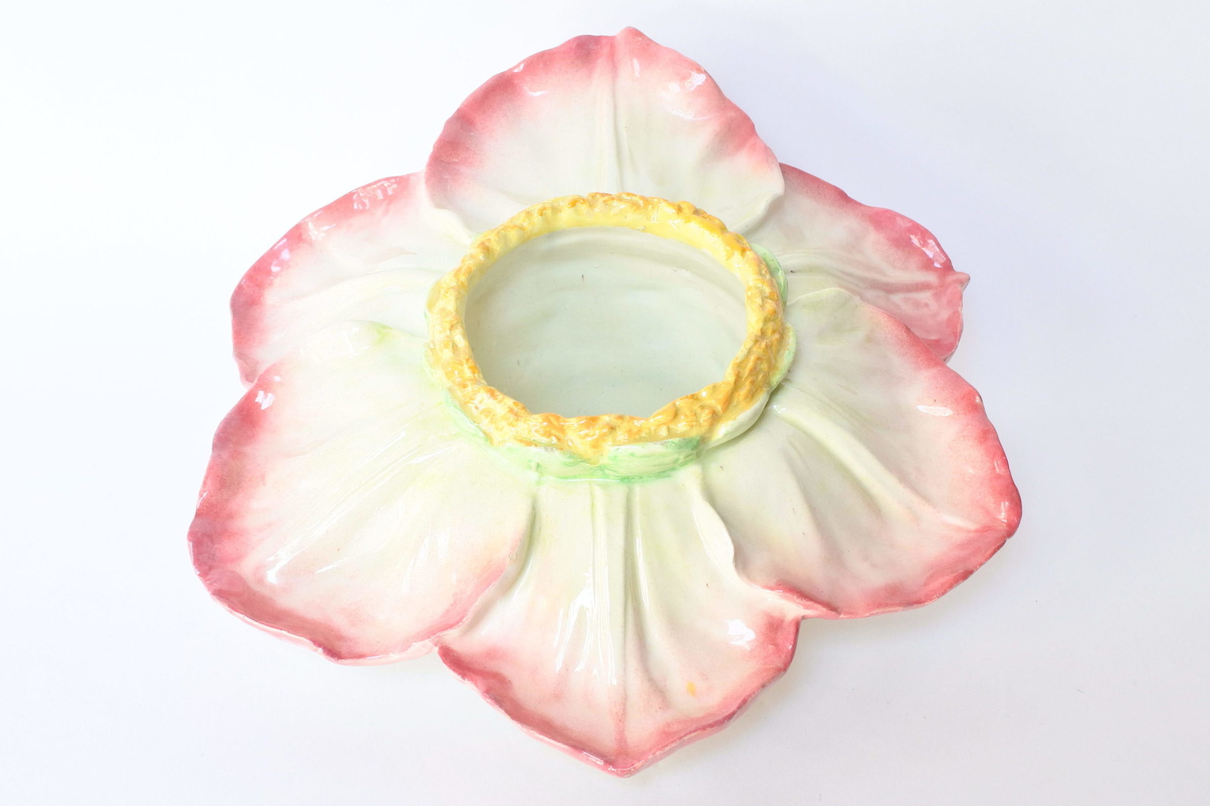 Cache pot Massier in ceramica barbotine a forma di anemone - 2