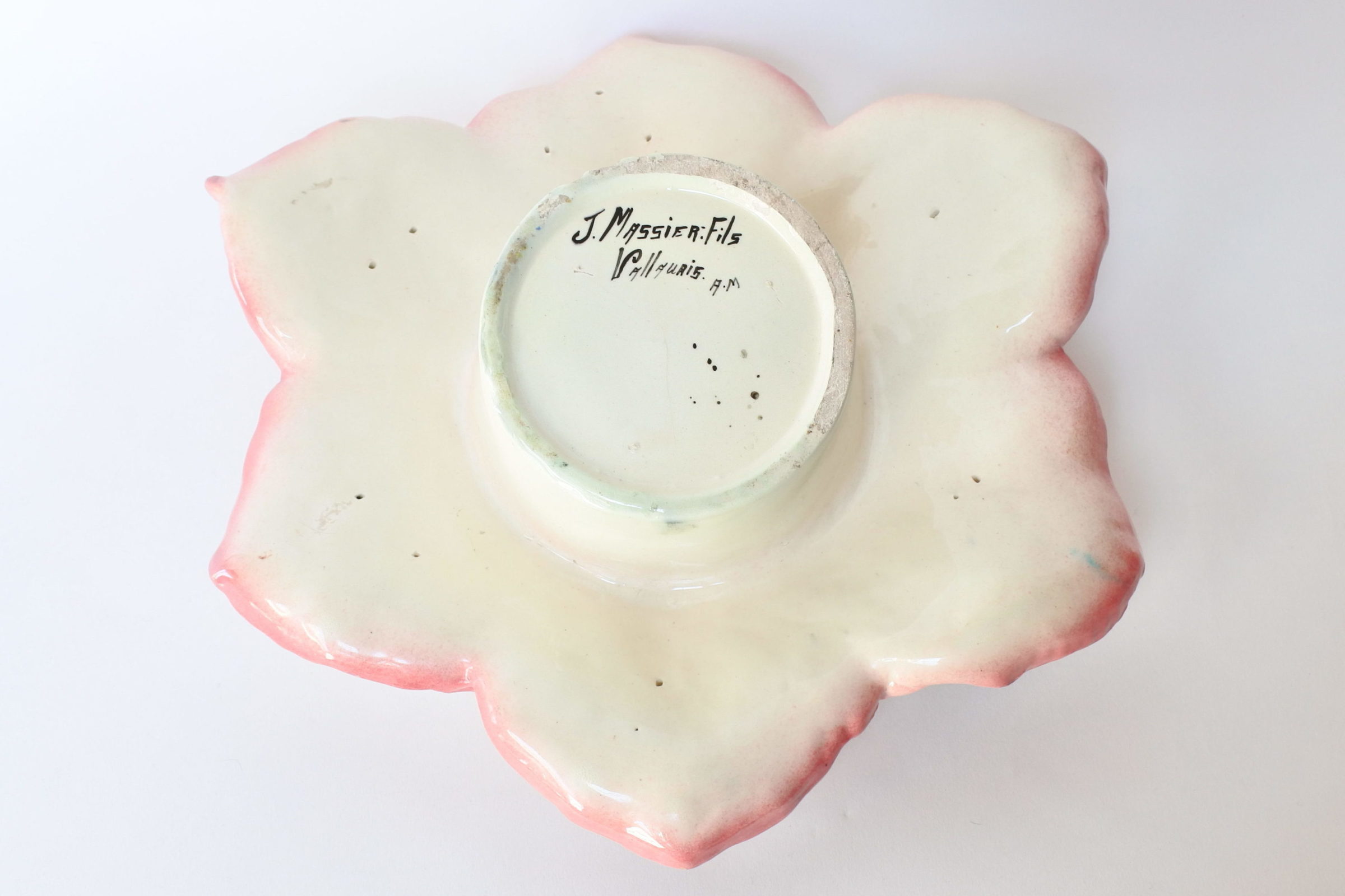 Cache pot Massier in ceramica barbotine a forma di anemone - 6